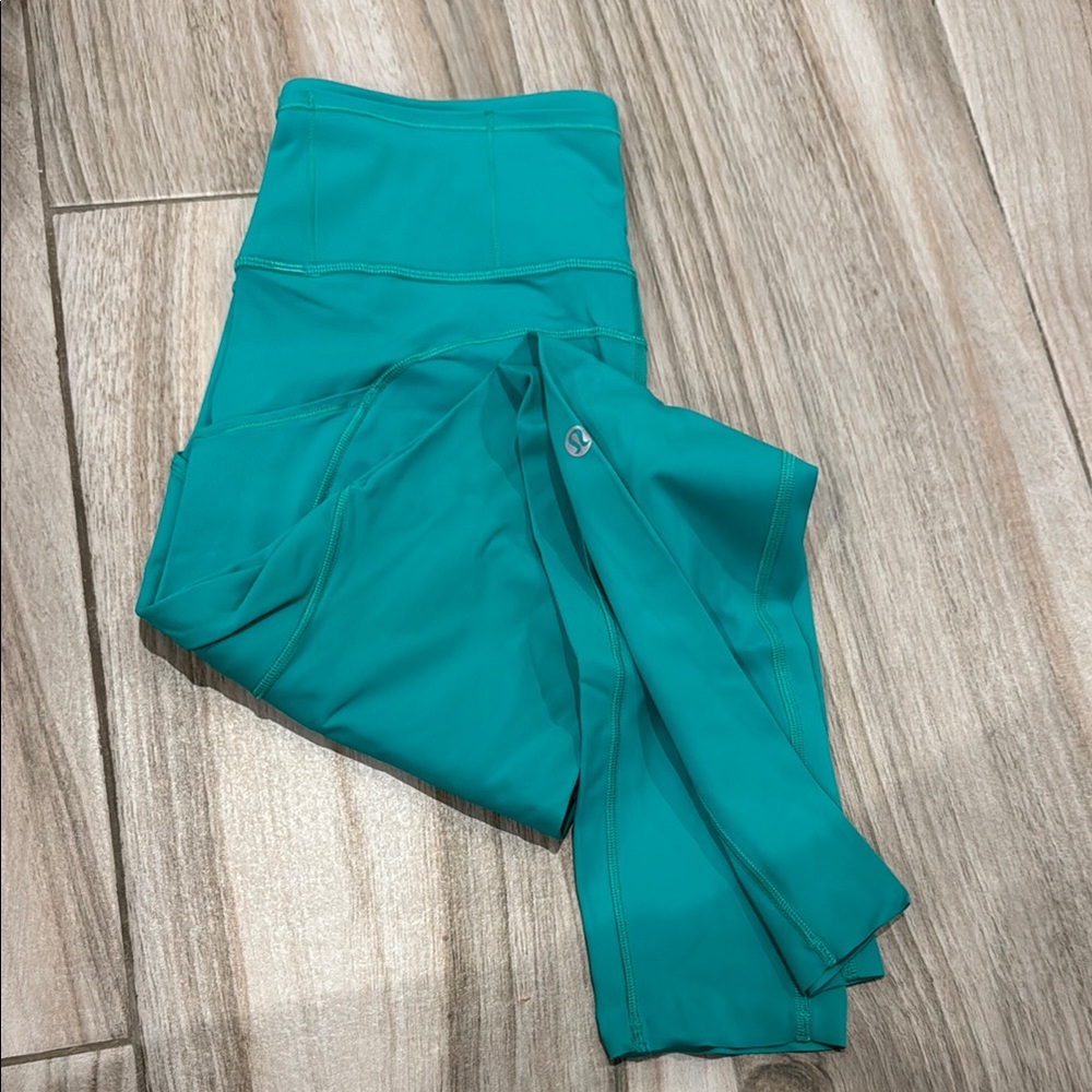 Teal High-Waisted Leggings